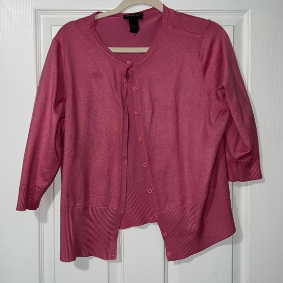 Lane Bryant Sweaters - Lane Bryant size 18-20 pink cardigan